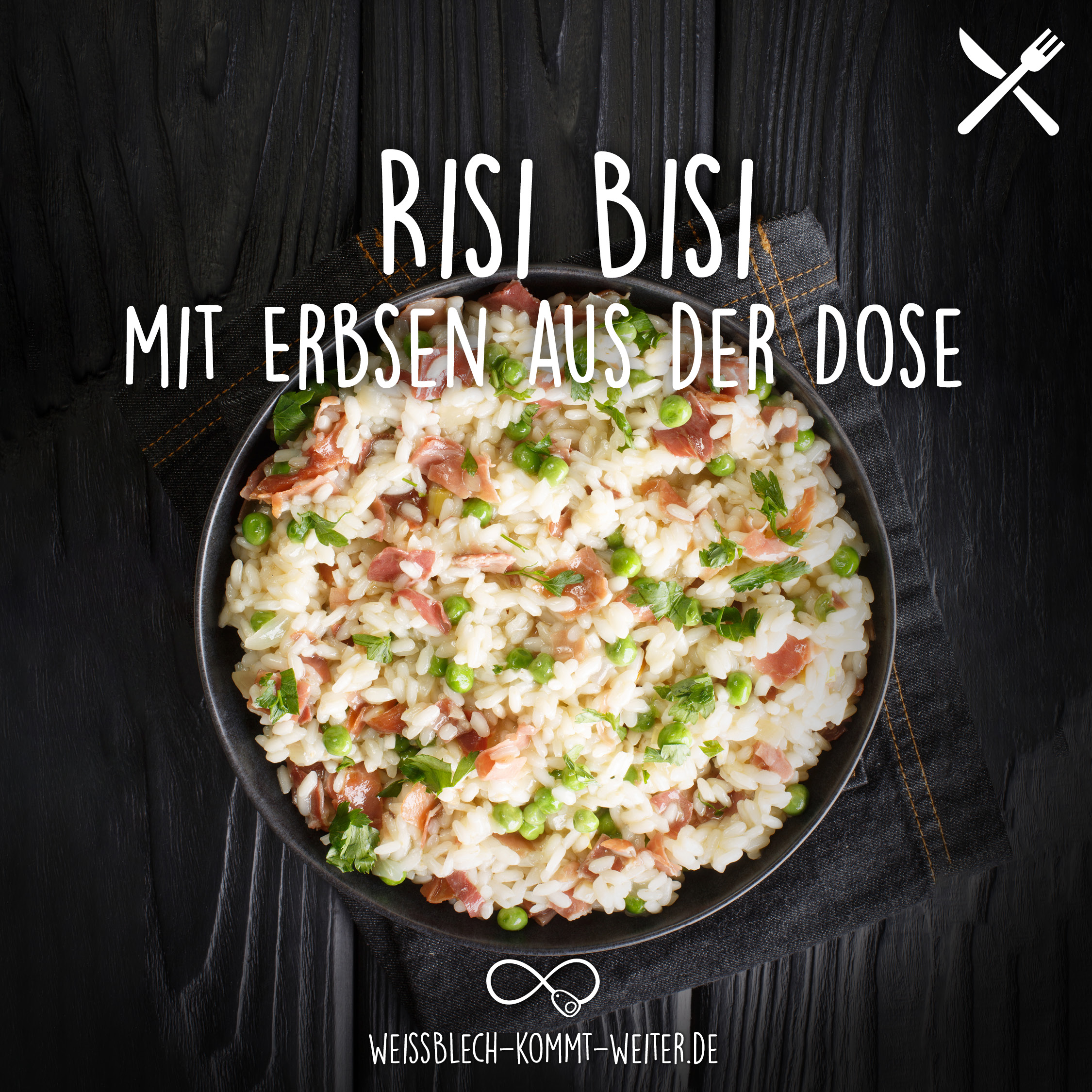 Risi Bisi mit Erbsen aus der Dose